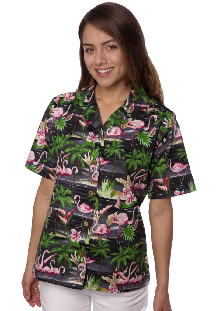 Flamingos Womens Hawaiian shirt