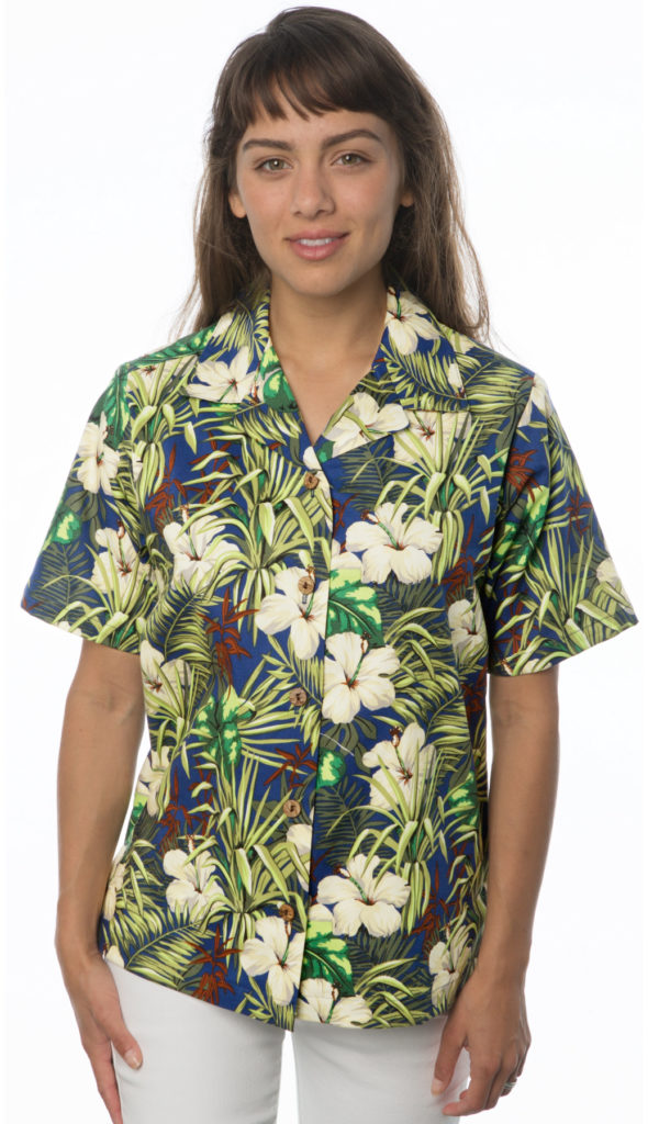 Hibiscus Palm Leaves Hawaiian Shirt