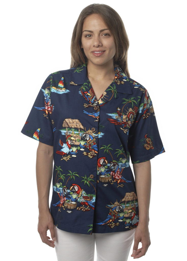 Parrothead Womens Hawaiian Shirt