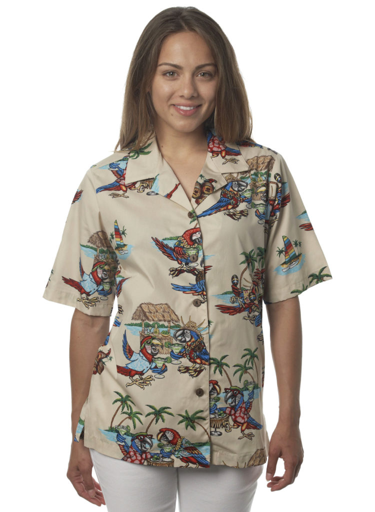 Parrothead Womens Hawaiian Shirt